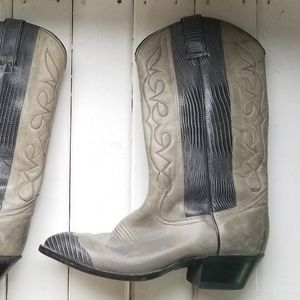 IMPERIAL COWBOY BOOTS, GRAY MENS SIZE 10.5 D, USA